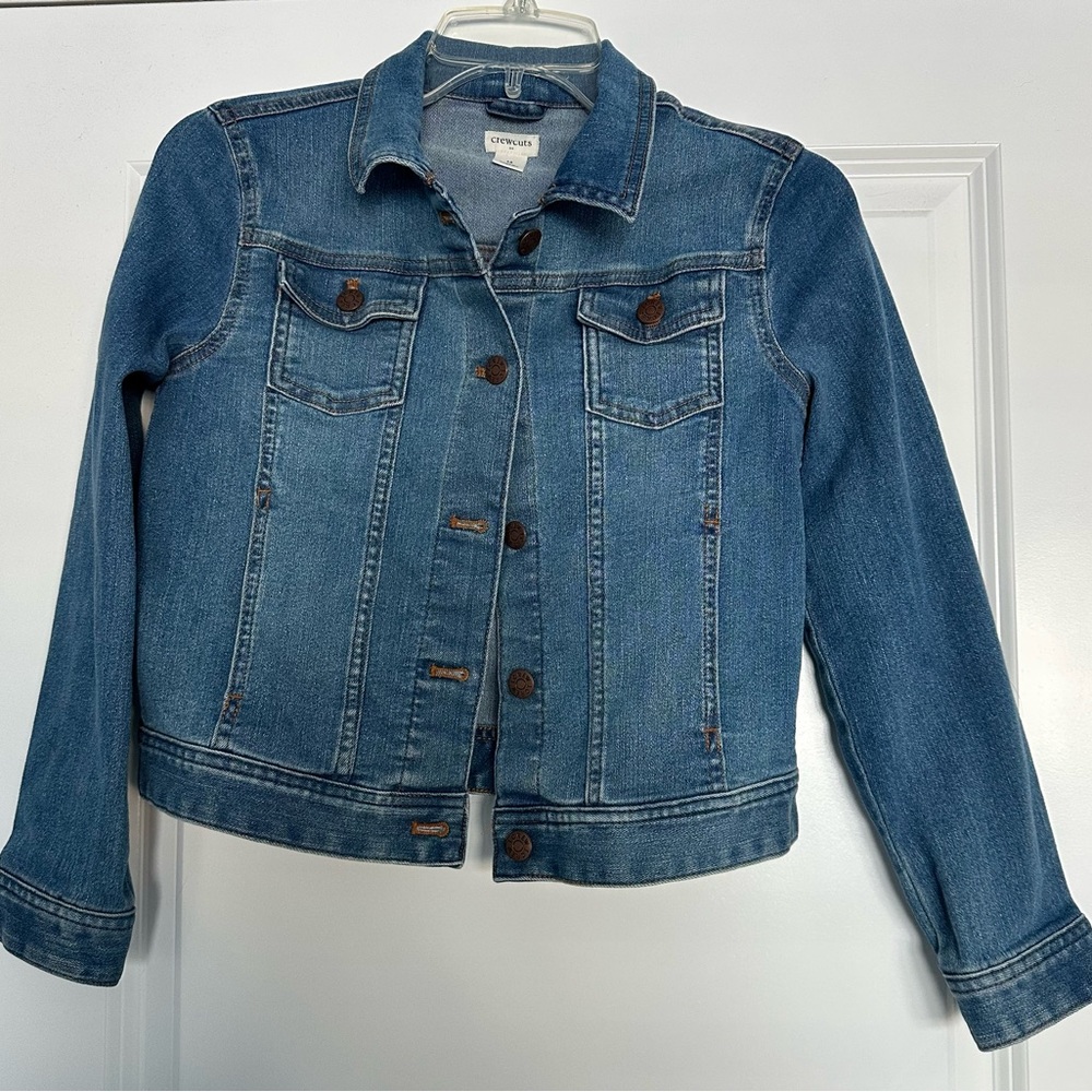 Crewcuts Girls Blue Denim Jacket Size 12